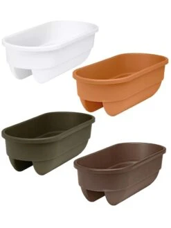 2' X 4' Railing Planter, 25" -Garden Serie Store 34336 001E tif