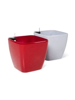 Viva Square Self-Watering Rolling Planter, 20" Diameter, Set Of 2 -Garden Serie Store 3 4 crop 8612930 0104