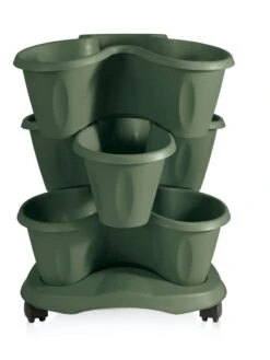 Trifoglio 3-Tier Planter On Wheels 11 Trifoglio 3-Tier Planter On Wheels -Garden Serie Store 3 4 crop 8613625 03V