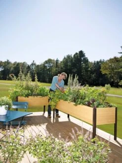 Elevated Planter Box, 2' X 8' -Garden Serie Store 8587631 104 tif