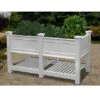 Cambridge Elevated Planter With Extension -Garden Serie Store 8588171 01v cambridge white vinyl elevated planter with extension