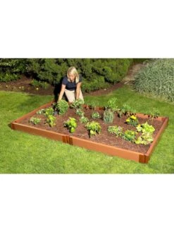 Classic Sienna Composite Raised Bed, 5-1/2" High With 2" Boards -Garden Serie Store 8588260 01v