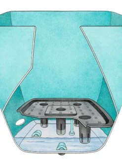 Viva Square Self-Watering Rolling Planter, 17.5" Diameter 7 Viva Square Self-Watering Rolling Planter, 17.5" Diameter -Garden Serie Store 8589777 001 tif