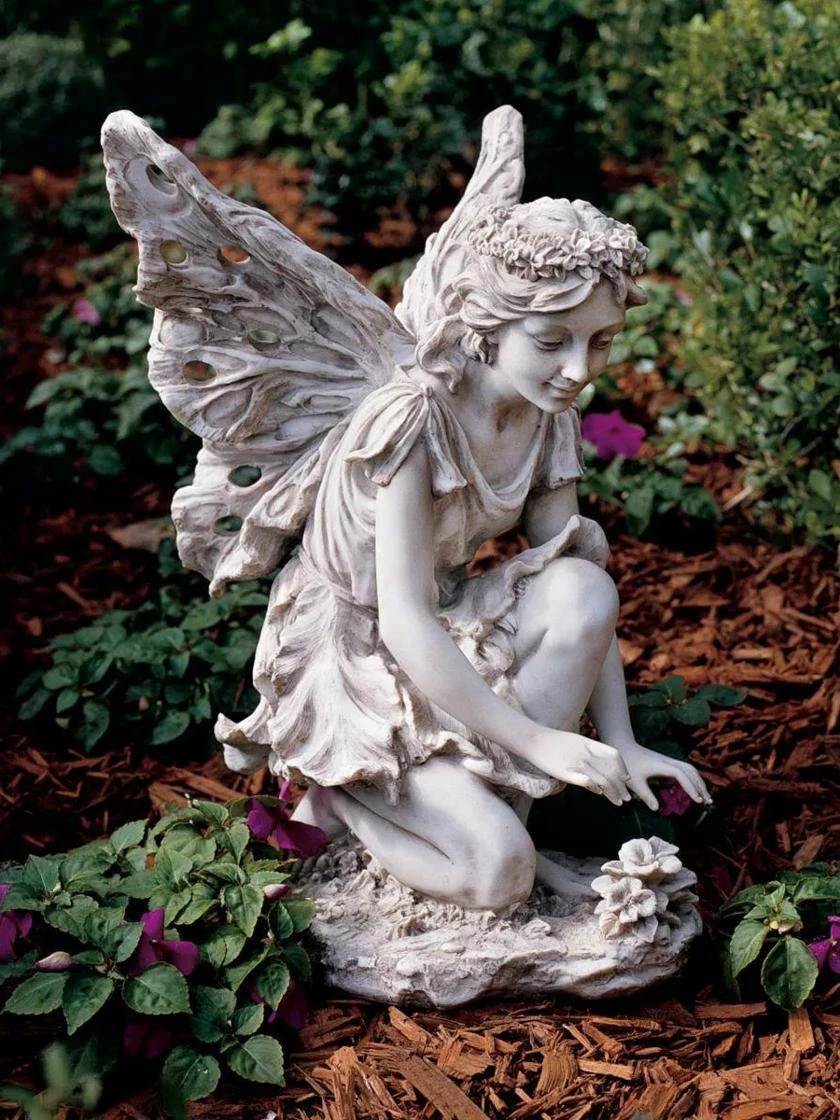 Kneeling Fairy Garden Statue 3 Kneeling Fairy Garden Statue