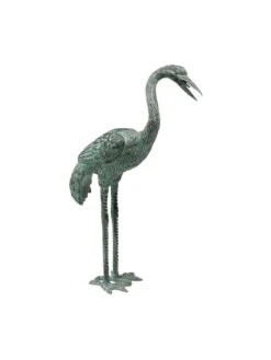 Bronze Crane Statues, Small -Garden Serie Store 8589916 001v