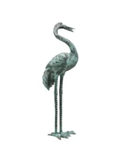 Bronze Crane Statues, Large -Garden Serie Store 8589918 001v