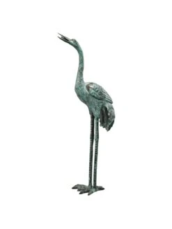 Bronze Crane Statues, Large -Garden Serie Store 8589919 001v