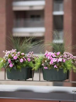 Self-Watering Saddle Railing Planter, 16" 9 Self-Watering Saddle Railing Planter, 16" -Garden Serie Store 8592175GR 2430 tif