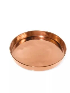 Medium Round Copper Plant Tray, 12" -Garden Serie Store 8593530 1174 tif