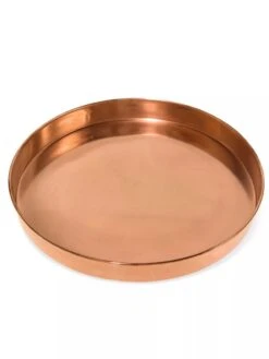 Large Round Copper Plant Tray, 14" 15 Large Round Copper Plant Tray, 14" -Garden Serie Store 8593531 1173 tif