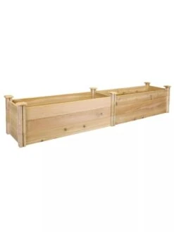 Premium Cedar Raised Garden Bed, 16" X 96" -Garden Serie Store 8593824 01V greenes premium cedar raised garden bed
