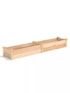 Premium Cedar Raised Garden Bed, 16" X 96" -Garden Serie Store 8593873 03V