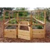 Garden In A Box With Deer Fence, 8' X 12' -Garden Serie Store 8594021 01V raised cedar garden bed with deer fence 8 x 12 3 4