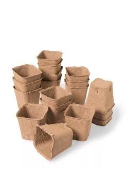 3-1/2” Square Biodegradable Pots, Set Of 18 -Garden Serie Store 8595967 9476 tif