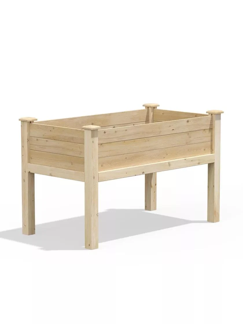 Elevated Cedar Garden Bed, 2' X 4' X 31" 4 Elevated Cedar Garden Bed, 2' X 4' X 31" - Image 2