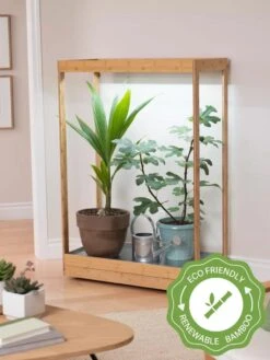 Tall Bamboo LED Grow Light Garden