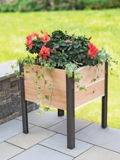 Elevated Cedar Planter Box, 2' X 2' -Garden Serie Store 8597991 1022 tif 1