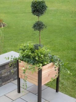 Elevated Cedar Planter Box, 2' X 2' -Garden Serie Store 8597991 9605 tif