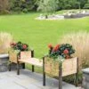 Elevated Cedar Planter Bench Kit, Natural, 90" -Garden Serie Store 8597992 9634 tif