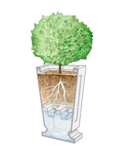 Kensington Self-Watering Tall Patio Planter, 25" 12 Kensington Self-Watering Tall Patio Planter, 25" -Garden Serie Store 8598549 0001 art tif