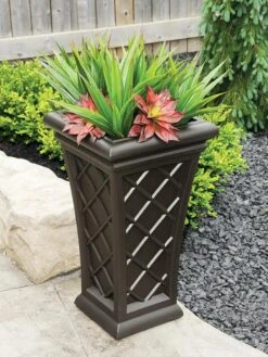 Carolina Self-Watering Tall Planter, 28" 10 Carolina Self-Watering Tall Planter, 28" -Garden Serie Store 8598645 03V tif