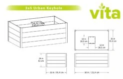 Urban Keyhole Garden 3' X 5' -Garden Serie Store 8599297 05V tif