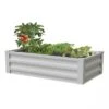 Powder-Coated Metal Raised Garden Bed, 24" X 48" -Garden Serie Store 8599393 05V powder coated metal raised garden bed 24x51 white