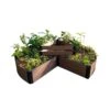 Circle Keyhole Garden With 1" Boards -Garden Serie Store 8599445 03v circle keyhole garden 1 inch uptown brown