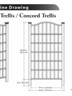 Concord Composite Vinyl Trellis -Garden Serie Store 8599770 03V tif