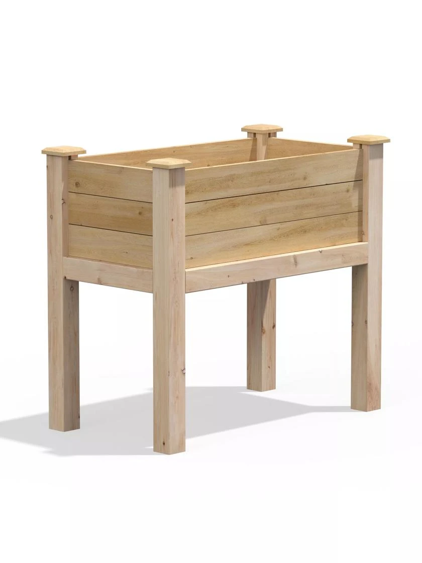 Elevated Cedar Garden Bed, 32" X 16" X 31" 4 Elevated Cedar Garden Bed, 32" X 16" X 31" - Image 2