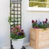 Mission-Style Planter Stand With Trellis 2 Mission-Style Planter Stand With Trellis -Garden Serie Store 8600111 19900 tif