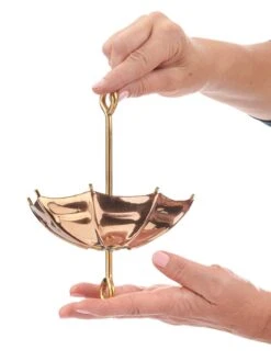 Umbrella Pure Copper Rain Chain, 8.5' -Garden Serie Store 8600208 02v