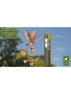 Freedom Eagle Copper Weathervane 8 Freedom Eagle Copper Weathervane -Garden Serie Store 8600277 02v