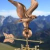 Eagle Cottage Copper Weathervane With Roof Mount -Garden Serie Store 8600278 05v eagle cottage copper weathervane roof mount