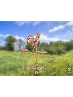 Bantam Rooster Copper Weathervane -Garden Serie Store 8600280 04v