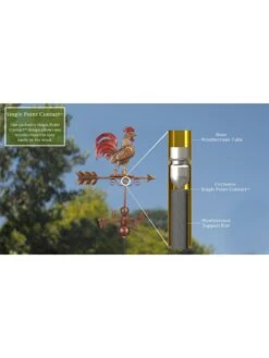 Bantam Rooster Copper Weathervane -Garden Serie Store 8600280 07v