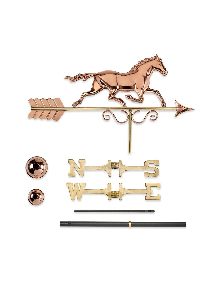 Galloping Horse Copper Weathervane 6 Galloping Horse Copper Weathervane - Image 4