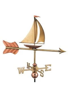 Sailboat Cottage Copper Weathervane With Roof Mount 9 Sailboat Cottage Copper Weathervane With Roof Mount -Garden Serie Store 8600347 02v sailboat cottage copper weathervane roof mount