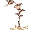Hummingbird Garden Copper Weathervane With Pole -Garden Serie Store 8600377 01v hummingbird garden copper weathervane pole