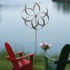 Feather Staked Wind Spinner, 32" 2 Feather Staked Wind Spinner, 32" -Garden Serie Store 8600481 01v feather staked wind spinner 32 inch