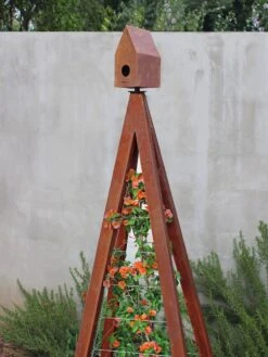 Bird Bungalow + Akoris Garden Tuteur Sr. -Garden Serie Store 8600538 06v bird bungallow akoris garden tuteur oxide