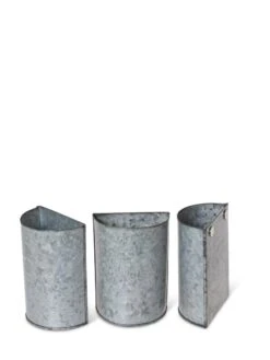 Mini Magnetic Galvanized Planter Pockets, Set Of 3 7 Mini Magnetic Galvanized Planter Pockets, Set Of 3 -Garden Serie Store 8609216 8714 tif