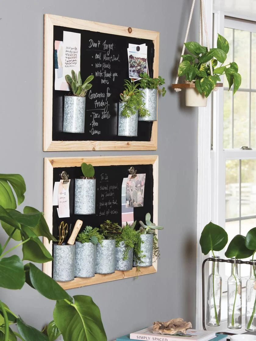 Mini Magnetic Galvanized Planter Pockets, Set Of 3 3 Mini Magnetic Galvanized Planter Pockets, Set Of 3