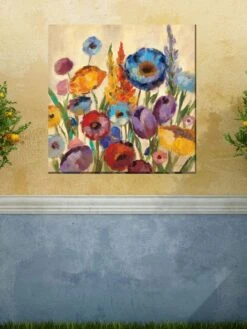 Jovial Blooms Outdoor Wall Art -Garden Serie Store 8610027 02v
