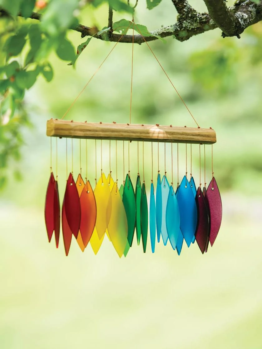 Glass Rainbow Wind Chimes 3 Glass Rainbow Wind Chimes
