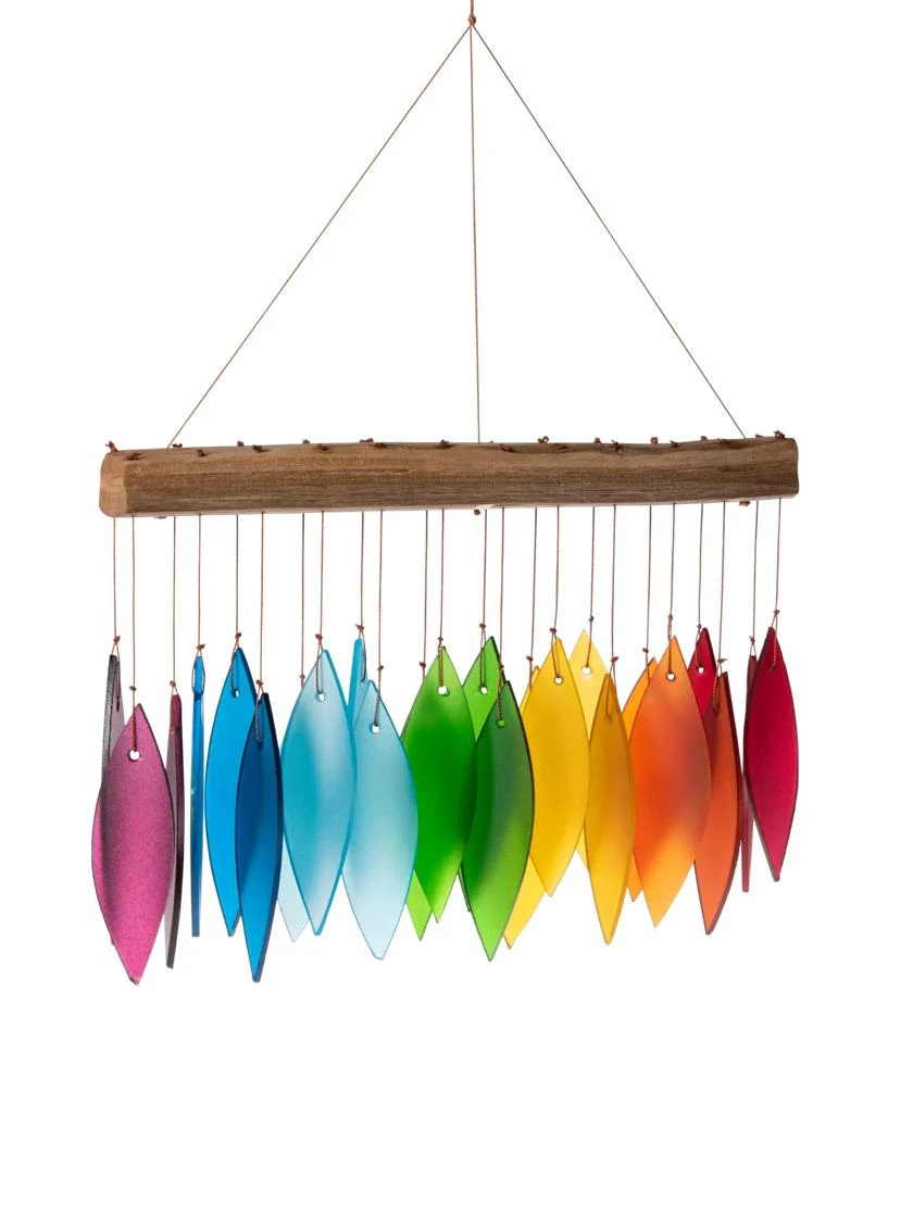 Glass Rainbow Wind Chimes 4 Glass Rainbow Wind Chimes - Image 2