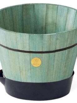 VegTrug® Build-a-Barrel Wooden Planter With Self-Watering Reservoir Tray, 18" -Garden Serie Store 8610253 07V tif