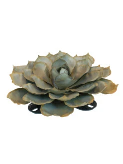 Desert Steel Blue Rose Succulent Sculpture 13 Desert Steel Blue Rose Succulent Sculpture -Garden Serie Store 8610764 01v desert steel blue rose succulent large