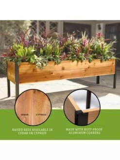 Elevated Planter Box, 2' X 8' -Garden Serie Store 8610895 3