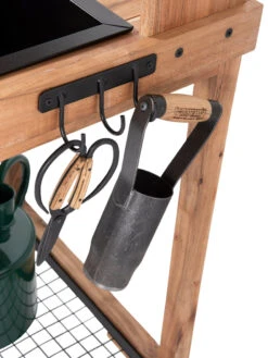 Dynamic Acacia Potting Bench With Soil Reservoir -Garden Serie Store 8611009 004